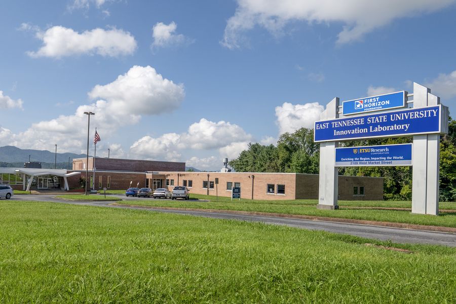 Exterior of the ETSU Innovation Lab building in Johnson City