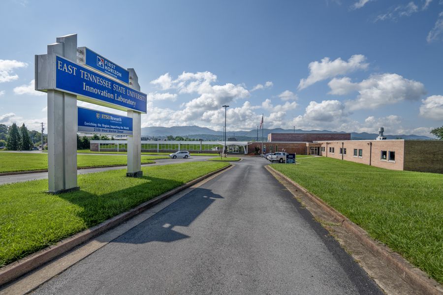 ETSU Innovation Laboratory entrance signage