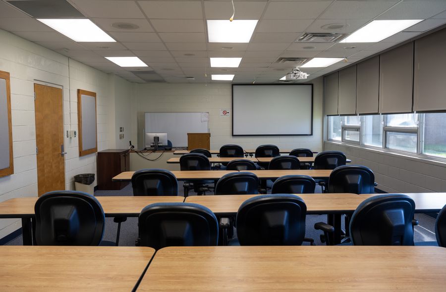 The Training Center, set up for a class