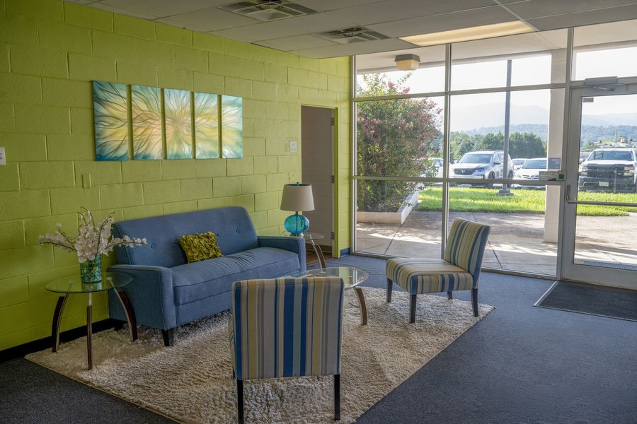 A casual brainstorming lounge